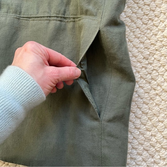 Apiece Apart oversized olive green linen blend blazer - Picture 7 of 16